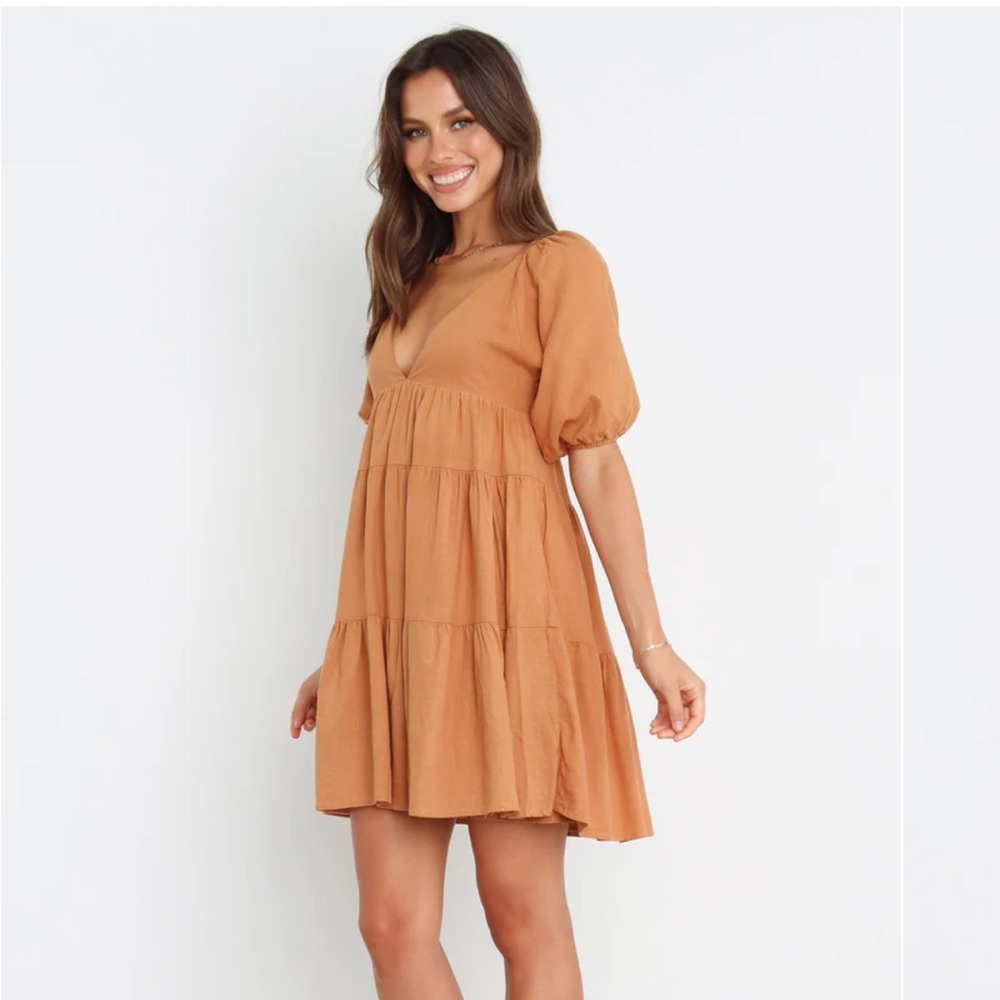 NWT Petal and Pup Flowy Shirt Dress XL Orange